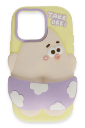 Newface iPhone 15 Kılıf Poky Karakter Silikon Kapak - Desen 5 resmi