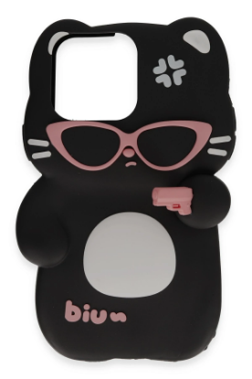 Newface iPhone 15 Pro Kılıf Poky Karakter Silikon Kapak - Desen 1 resmi