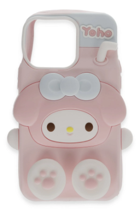 Newface iPhone 15 Pro Kılıf Poky Karakter Silikon Kapak - Desen 2 resmi