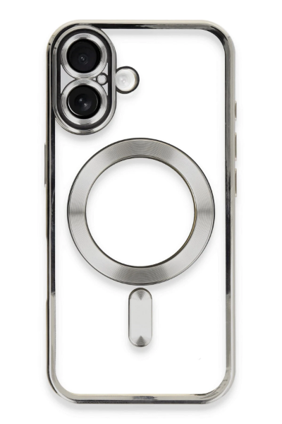 Newface iPhone 16 Kılıf Kross Magneticsafe Kapak - Gümüş resmi