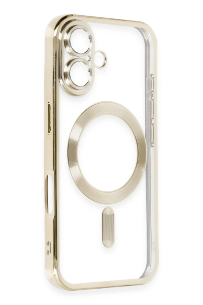 Newface iPhone 16 Kılıf Kross Magneticsafe Kapak - Gold resmi