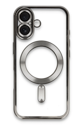 Newface iPhone 16 Kılıf Kross Magneticsafe Kapak - Titan Gri resmi