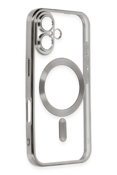 Newface iPhone 16 Kılıf Kross Magneticsafe Kapak - Titan Gri resmi