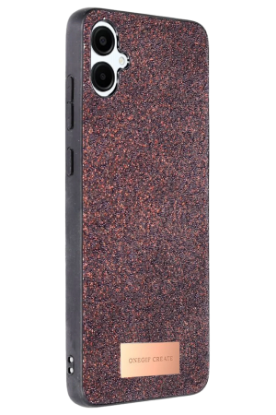 Onegif Samsung Galaxy A06 Bright Simli Kapak - Derin Mor resmi