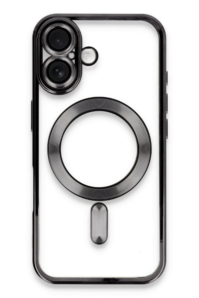 Newface iPhone 16 Plus Kılıf Kross Magneticsafe Kapak - Siyah resmi