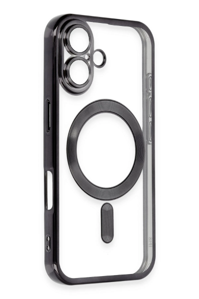 Newface iPhone 16 Plus Kılıf Kross Magneticsafe Kapak - Siyah resmi