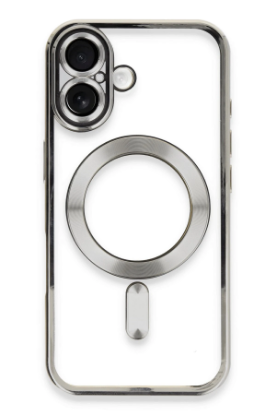 Newface iPhone 16 Plus Kılıf Kross Magneticsafe Kapak - Gümüş resmi