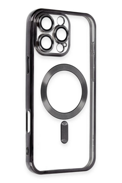 Newface iPhone 16 Pro Kılıf Kross Magneticsafe Kapak - Siyah resmi