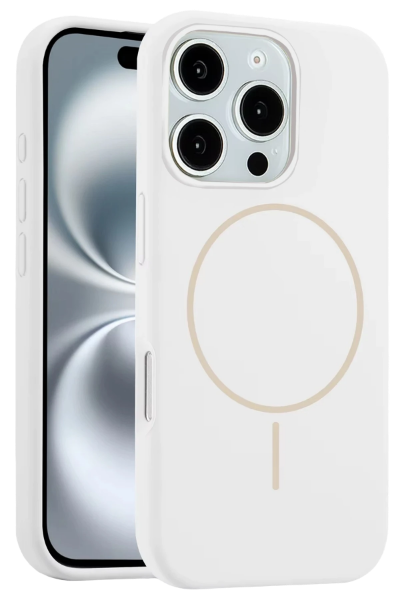 Joko iPhone 16 Pro Max Kılıf Jully Magsafe Kapak - Beyaz resmi
