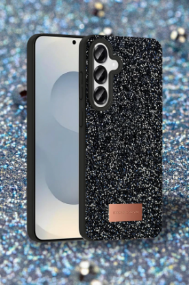 Onegif Samsung Galaxy S25 Bright Simli Kapak - Pembe resmi
