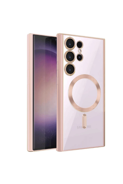 Newface Samsung Galaxy S24 Ultra Kılıf Kross Magneticsafe Kapak - Rose resmi
