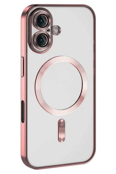 Newface iPhone 16 Plus Kılıf Kross Magneticsafe Kapak - Pembe resmi