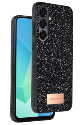Onegif Samsung Galaxy A56 Bright Simli Kapak - Siyah resmi