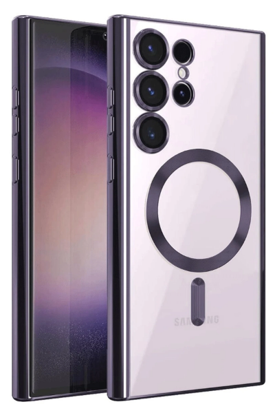 Newface Samsung Galaxy S25 Ultra Kılıf Kross Magneticsafe Kapak - Mor resmi