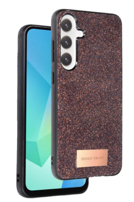 Onegif Samsung Galaxy A56 Bright Simli Kapak - Derin Mor resmi