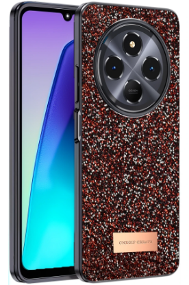 Onegif Xiaomi Redmi 14C Bright Simli Kapak - Derin Mor resmi