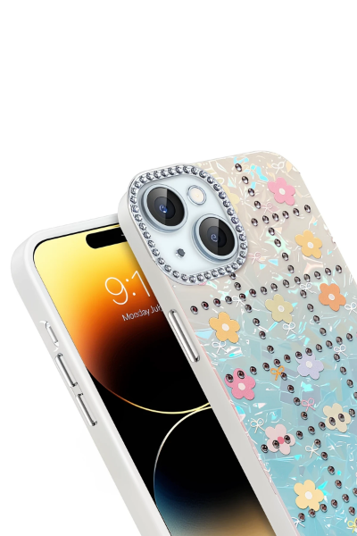 Newface Apple iPhone 14 Deco Desenli Kapak - Desen 5 resmi