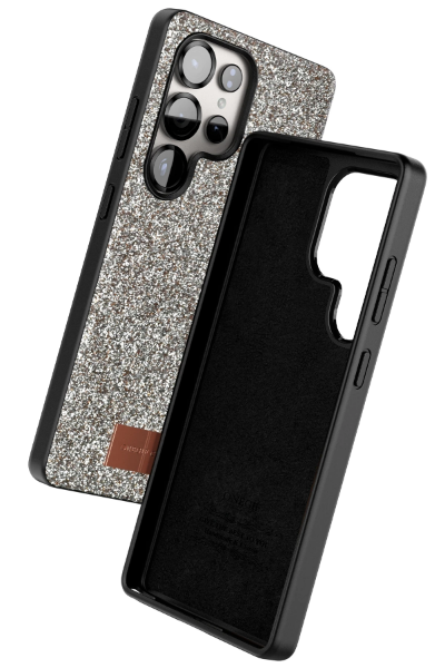 Onegif Samsung Galaxy S25 Ultra Bright Simli Kapak - Gold resmi