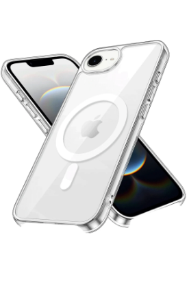 Newface iPhone 16E Kılıf Pc Real Magsafe Kapak - Şeffaf resmi