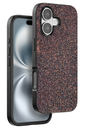 Onegif iPhone 16 Plus Bright Simli Kapak - Derin Mor resmi