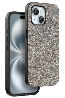 Onegif iPhone 15 Plus Bright Simli Kapak - Gold resmi