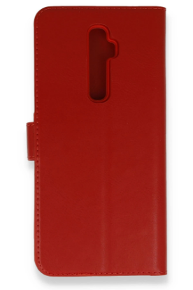 Newface Oppo Reno 2Z Kılıf Trend S Plus Kapaklı Kılıf - Kırmızı resmi