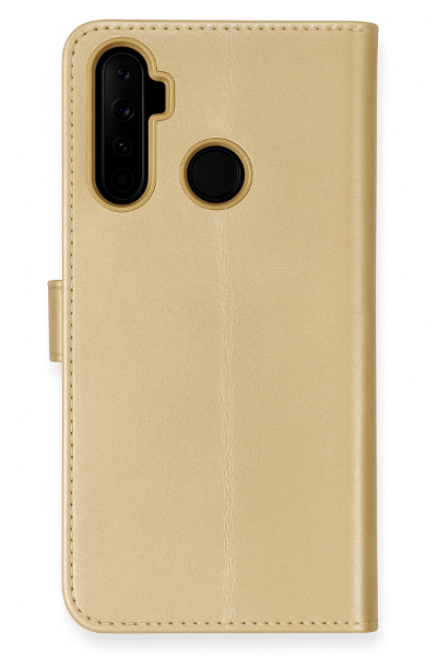 Newface Realme 6i Kılıf Trend S Plus Kapaklı Kılıf - Gold resmi