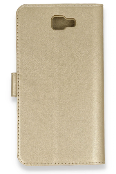 Newface Samsung Galaxy J7 Prime Kılıf Trend S Plus Kapaklı Kılıf - Gold resmi