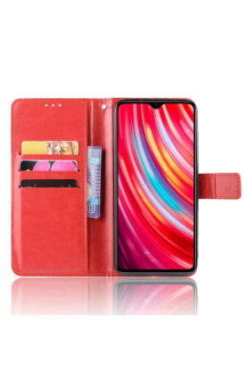 Newface Xiaomi Redmi Note 8 Pro Kılıf Trend S Plus Kapaklı Kılıf - Kırmızı resmi