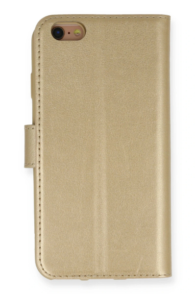 Newface iPhone 6 Kılıf Trend S Plus Kapaklı Kılıf - Gold resmi