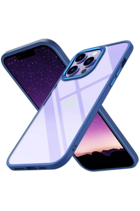 Newface iPhone 14 Pro Max Kılıf Power Silikon - Mavi resmi