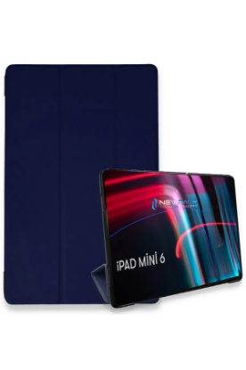 Newface iPad Mini 6 Kılıf Tablet Smart Kılıf - Lacivert resmi