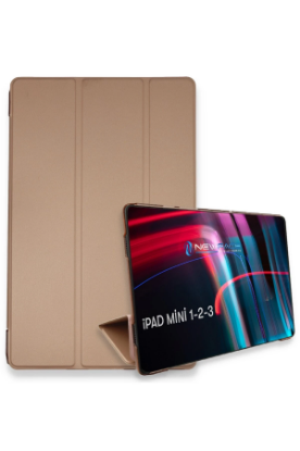 Newface iPad Mini 3 Kılıf Tablet Smart Kılıf - Rose Gold resmi