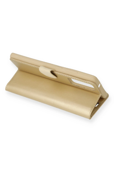 Newface Samsung Galaxy Note 20 Kılıf Trend S Plus Kapaklı Kılıf - Gold resmi