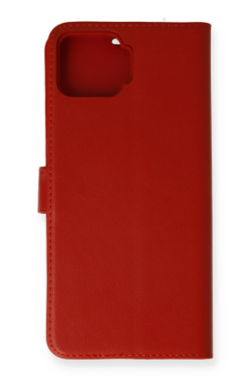 Newface Oppo Reno 4 Lite Kılıf Trend S Plus Kapaklı Kılıf - Kırmızı resmi