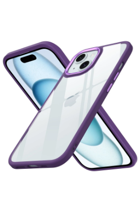 Newface iPhone 15 Kılıf Power Silikon - Mor resmi