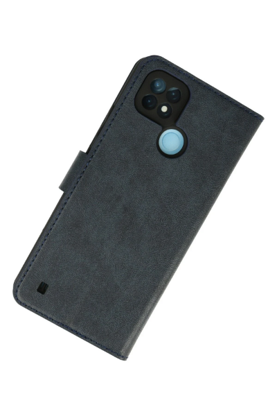 Newface Realme C21 Kılıf Trend S Plus Kapaklı Kılıf - Lacivert resmi