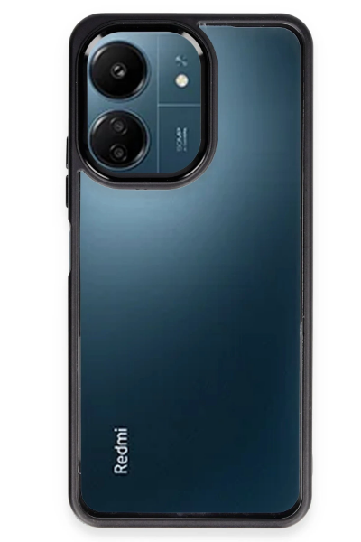 Newface Xiaomi Redmi 13C Kılıf Power Silikon - Siyah resmi