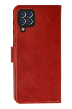 Newface Samsung Galaxy A22 Kılıf Trend S Plus Kapaklı Kılıf - Kırmızı resmi