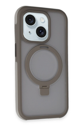 Joko iPhone 15 Zorda Airbag Magsafe Standlı Kapak - Titan Gri resmi