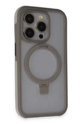 Joko iPhone 15 Pro Max Zorda Airbag Magsafe Standlı Kapak - Titan Gri resmi