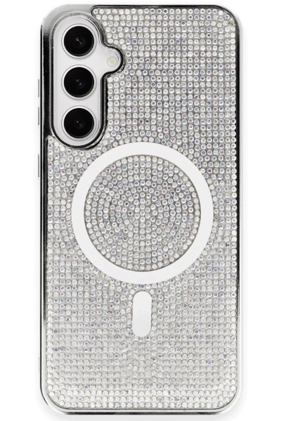 Newface Samsung Galaxy S23 Kılıf Diamond Magsafe Kapak - Rainbow resmi