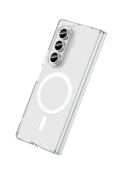 Newface Samsung Galaxy Z Fold 7 Kılıf Magneticsafe Şeffaf Silikon - Şeffaf resmi