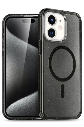 Newface iPhone 12 Kılıf Glow Magsafe Kapak - Siyah resmi