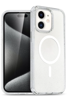 Newface iPhone 12 Kılıf Glow Magsafe Kapak - Şeffaf resmi