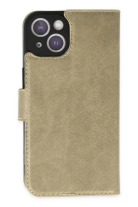 Newface iPhone 14 Plus Kılıf Trend S Plus Kapaklı Kılıf - Gold resmi