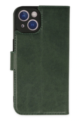 Newface iPhone 14 Plus Kılıf Trend S Plus Kapaklı Kılıf - Yeşil resmi