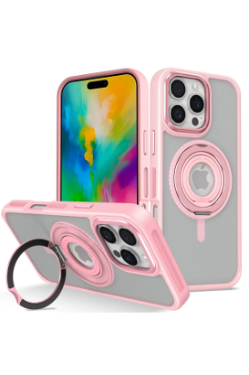 Joko iPhone 16 Pro Banza Magsafe Standlı Kapak - Pembe resmi
