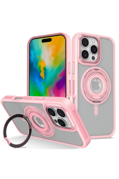 Joko iPhone 16 Pro Banza Magsafe Standlı Kapak - Pembe resmi