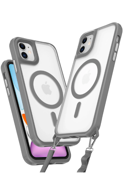 Newface iPhone 11 Kılıf Enka Magsafe Silikon Kılıf - Titan Gri resmi